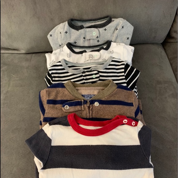Carters- Burts Bees-Cloud Island Other - Lot of FIVE 6-9 mo. Sleepers GUC—BUNDLE & SAVE❣️